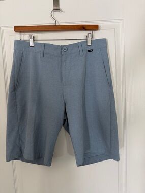 Travis Mathew Men's Light Blue Flat-Front Shorts